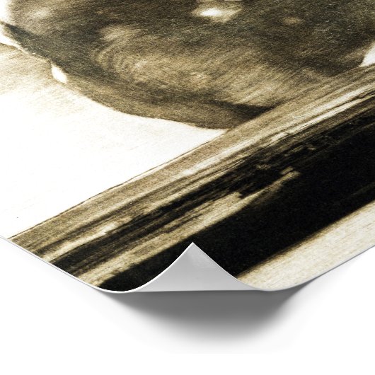 Zittend Giant schilderij van Francisco Goya Poster (Hoek)