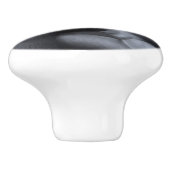 Zittend Gorilla Geel Groen Geometrisch Wildlife Keramische Knop (Zijkant)