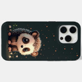 Zittend Kawaii Hedgehog iPhone Case (Achterkant (horizontaal))