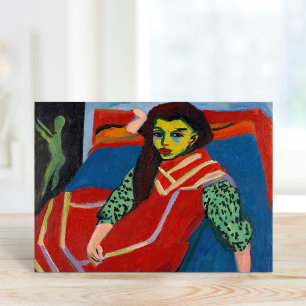 zittend meisje   Ernst Ludwig Kirchner Kaart