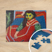 zittend meisje | Ernst Ludwig Kirchner Legpuzzel