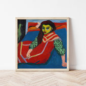 zittend meisje | Ernst Ludwig Kirchner Poster