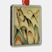 Zittend mythologisch dier (door Franz Marc) Metalen Ornament (Rechts)