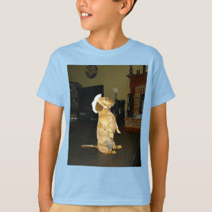 Zittend  of tv kijken Dachshund Kinder T-shirt