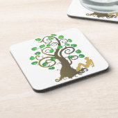 Zittend onder de boom bier onderzetter (Linkerzijde)