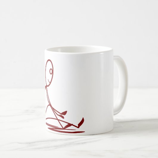 Zittend op de grond Mok (Voorkant rechts)