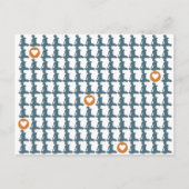 Zittend op herhaald Briefkaart (Voorkant)