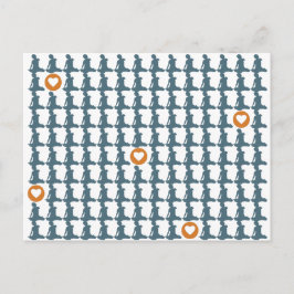 Zittend op herhaald Briefkaart