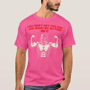 Zittend op IT Workout Training Bodybuilding T-shirt