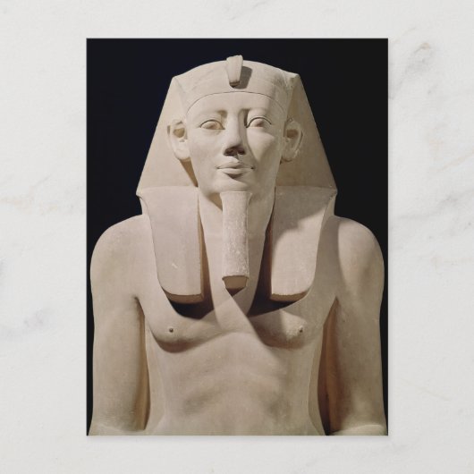 Zittend standbeeld Sesostris I,oorspronkelijk Mort Briefkaart (Voorkant)