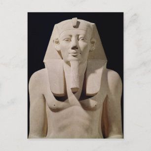 Zittend standbeeld Sesostris I,oorspronkelijk Mort Briefkaart