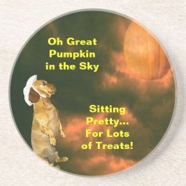 Zittend  voor veel traktaties Onderzetter