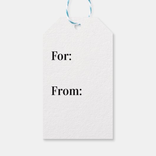 Zittend zwart kat silhouet | Handgeschetst Cadeaulabel (Achterkant)