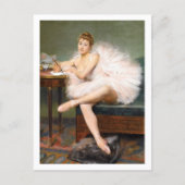 Zittende ballerina Pierre Carrier-Belleuse Briefkaart (Voorkant)