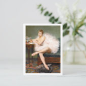 Zittende ballerina Pierre Carrier-Belleuse Briefkaart (Staand voorkant)