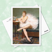 Zittende ballerina Pierre Carrier-Belleuse Briefkaart