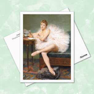 Zittende ballerina Pierre Carrier-Belleuse Briefkaart