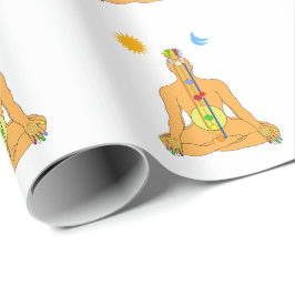 Zittende Chakras Cadeaupapier