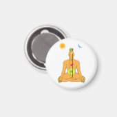 Zittende Chakras Magneet (Voorkant / Achterkant)