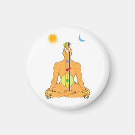 Zittende Chakras Magneet