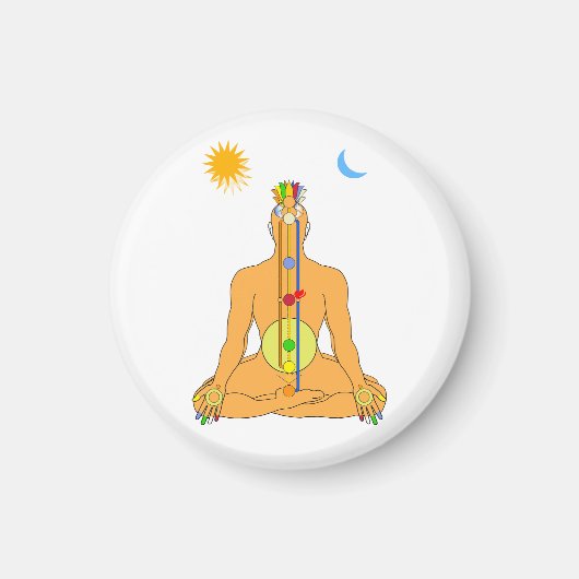 Zittende Chakras Magneet (Voorkant)