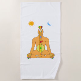 Zittende Chakras Strandlaken