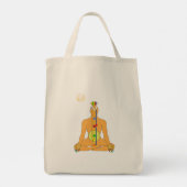 Zittende Chakras Tote Bag (Achterkant)
