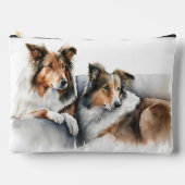 Zittende Collie Honden Etui (Voorkant)