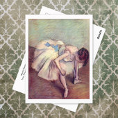Zittende danser Edgar Degas Briefkaart