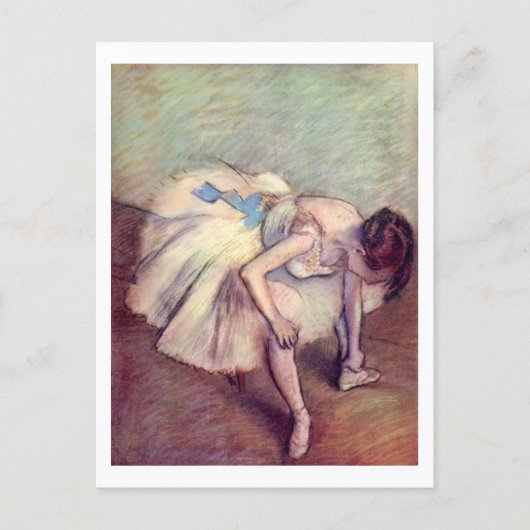 Zittende danser Edgar Degas Briefkaart (Voorkant)