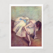 Zittende danser Edgar Degas Briefkaart (Voorkant)