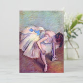 Zittende danseres van Edgar Degas, Vintage balletk (Staand voorkant)