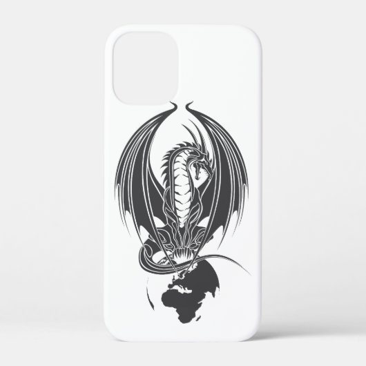 Zittende draak op de wereldbol... Case-Mate iP iPhone Case (Achterkant)
