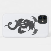 Zittende draak op Yin Yang Case-Mate iPhone Case (Achterkant (horizontaal))