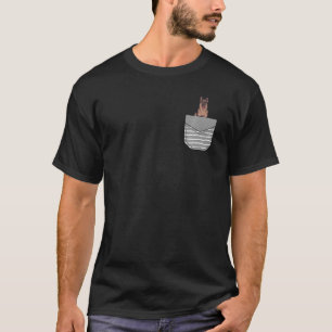 Zittende Duitse Herder in Zak Premium T-shirt