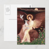 Zittende engel - Italiaanse windhond 7 Briefkaart (Voorkant / Achterkant)