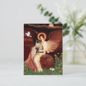 Zittende engel - Seal Point Siamese kat Briefkaart (Staand voorkant)