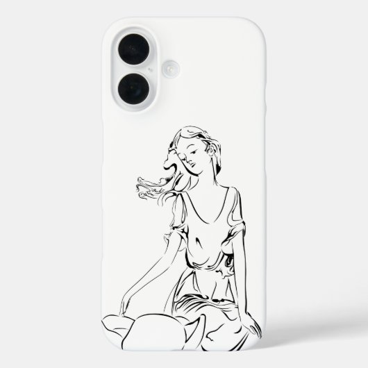 Zittende fee... Case-Mate iPhone case (Achterkant)