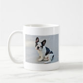 zittende Franse bulldog Koffiemok (Links)