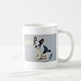 zittende Franse bulldog Koffiemok
