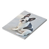 zittende Franse bulldog Notitieblok (Linkerzijde)