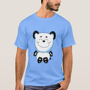 Zittende Gelukkige Panda T-shirt
