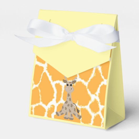Zittende Giraffe Bedankdoosjes (Voorkant Zijde)