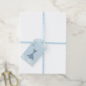 Zittende Giraffe Cadeaulabel (Met Touw)