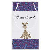 Zittende Giraffe Klein Cadeauzakje (Achterkant)