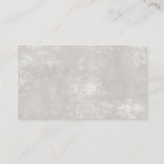 Zittende Hond | Hond Poot Visitekaartje (Achterkant)