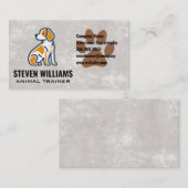 Zittende Hond | Hond Poot Visitekaartje (Voorkant / Achterkant)