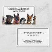 Zittende Honden | Hondentrainer Visitekaartje (Voorkant / Achterkant)