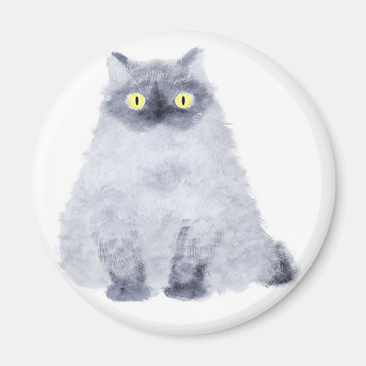 zittende kattenmagneet magneet (Voorkant)