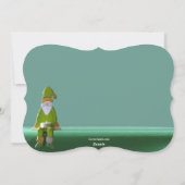 Zittende Kerstman Foto Kerstkaart (Achterkant)